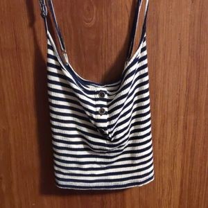 Striped crop top